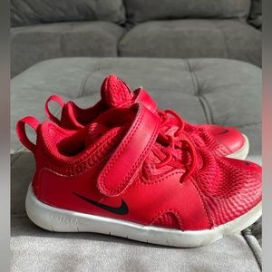 Red Toddler Nike Flex Shoes